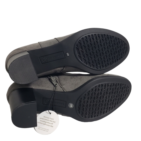 Giani Bernini  Artemyss Grey Memory Foam zip Booties Sz 8M, 8.5W, 10M - Picture 8 of 12